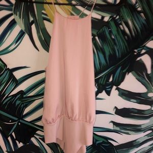 Pink Racerback Bodysuit